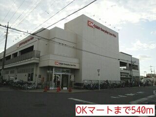 近くのOKマートまで540m(徒歩7分)