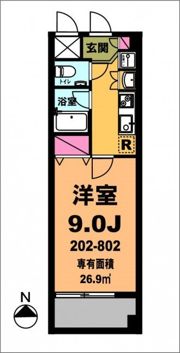 月村マンションNo.30の間取り画像