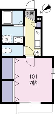 キャトルセゾン蒲田の間取り画像