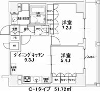 エスティメゾン王子の間取り画像