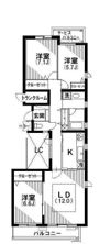 リュゼ経堂の間取り画像