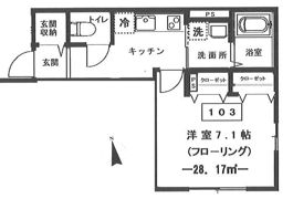アインスコートの間取り画像