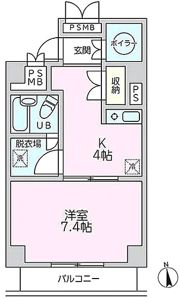 プラーズ梅屋敷の間取り画像