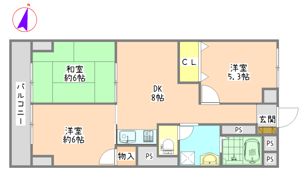 リーフハイツの間取り画像