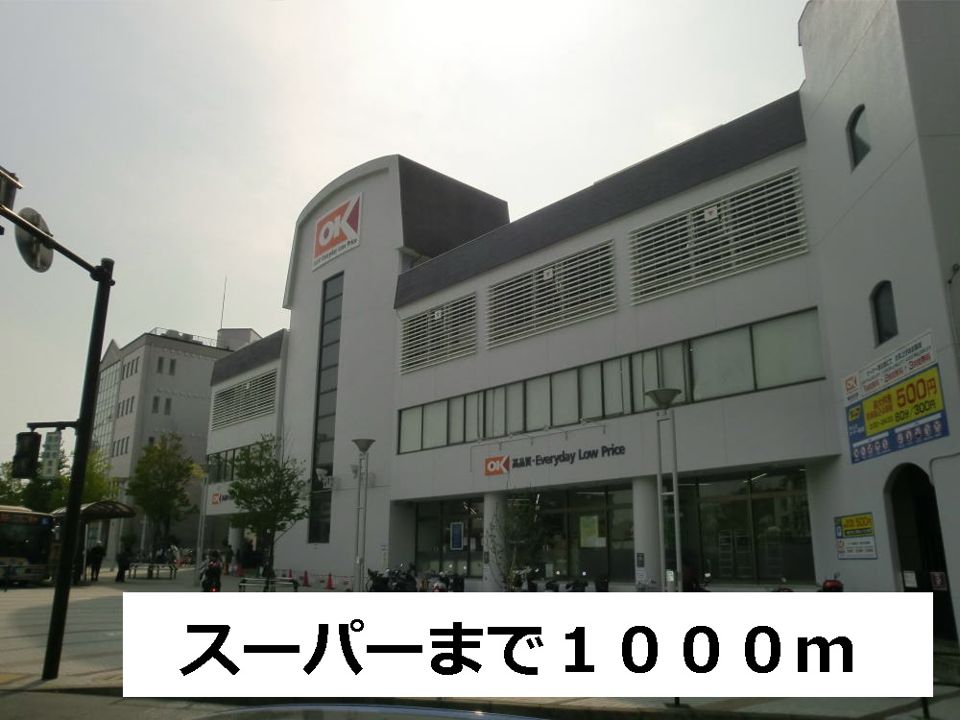 近くのス－パ－まで1,000m（徒歩13分）