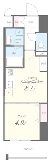 ラフィシア関内の間取り画像