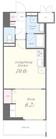 ラフィシア関内の間取り画像