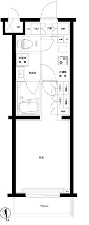 ルーブル武蔵中原参番館の間取り画像