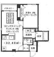 ラルジュの間取り画像