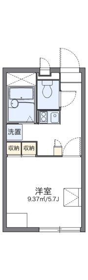 レオパレスウィステリア平井IIの間取り画像