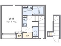 クレイノお花茶屋の間取り画像