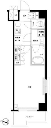 ルーブル武蔵小杉六番館の間取り画像