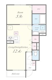 LILY MORE COURT（リリモアコート）の間取り画像