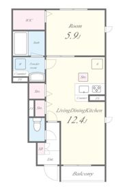 LILY MORE COURT（リリモアコート）の間取り画像