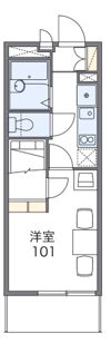 レオパレスエムエイチコーポIIの間取り画像