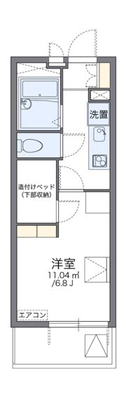 レオパレスラピスの間取り画像