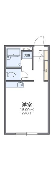 レオパレス武蔵砂川Iの間取り画像