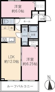 カーサファルコンの間取り画像