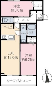 カーサファルコンの間取り画像