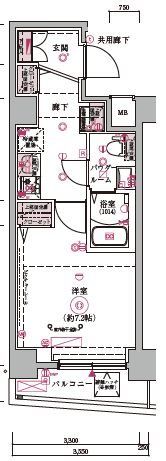 ARCOBALENO MUSASHIKOYAMAの間取り画像