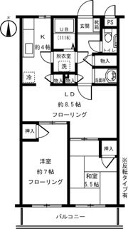 ファミーユ柳沢の間取り画像