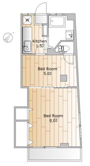 マンション美和の間取り画像