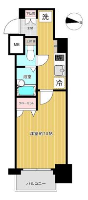 プレール・ドゥーク馬込駅前の間取り画像