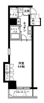 メインステージ日本橋箱崎の間取り画像