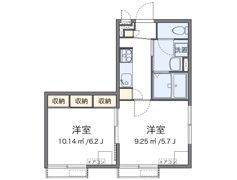 レオパレス英の間取り画像