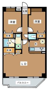 ボヌール高松の間取り画像