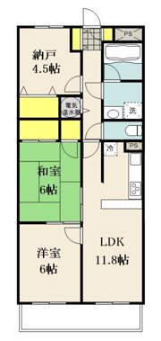 ライオンズマンション東川口の間取り画像