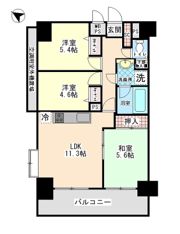 ライオンズマンション千葉みなとの間取り画像