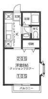 ボンベール国立の間取り画像
