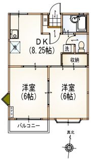 エステート唐木田の間取り画像