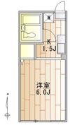 弥生レジデンスA棟の間取り画像