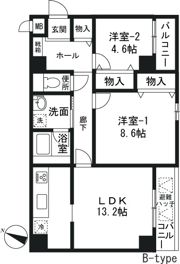 セヴェル方南町の間取り画像
