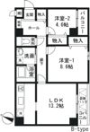 セヴェル方南町の間取り画像