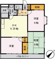 ハイラークKATOの間取り画像