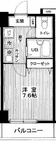 ヴェルト日本橋IIツヴァイトの間取り画像