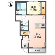 仮称）稲城市大丸 新築アパートの間取り画像