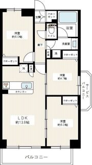 ベルドゥムール草加新田IIの間取り画像