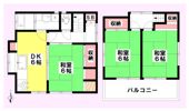 上尾市富士見2丁目戸建の間取り画像