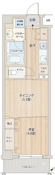 AXAS菊名LRの間取り画像