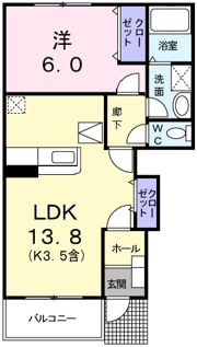 リュミエール アネックスIの間取り画像