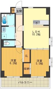アクロス立川Iの間取り画像