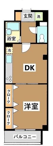 ブランニュー向山の間取り画像