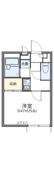 レオパレスケンティフォーリアの間取り画像