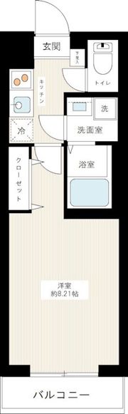ハーモニーレジデンス東京サウスゲートの間取り画像