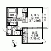 ソレイユ調布の間取り画像