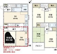 朝霞市溝沼1丁目戸建の間取り画像